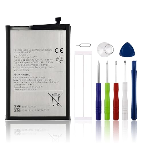 New SwarKing BL-49ST Batterie de rechange compatible avec Tecno Mobile Spark 10 Pro, avec kit d'outils