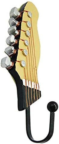 Retro Guitar Heads Music Home Resin Clothes Hat Hanger Hook Wall Mounted for Watch Keys Sundries