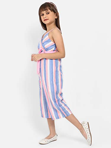 Image of Nautinati Girls Strappy Colourful Jumpsuit | Age 4-8 Years
