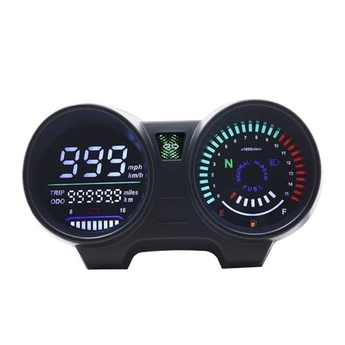 Compteur de vitesse de moto LCD tableau de bord électronique CG150 Fan