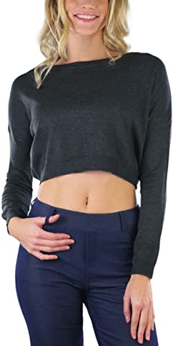 Image of ToBeInStyle Women's Long Sleeve Cropped Sweater