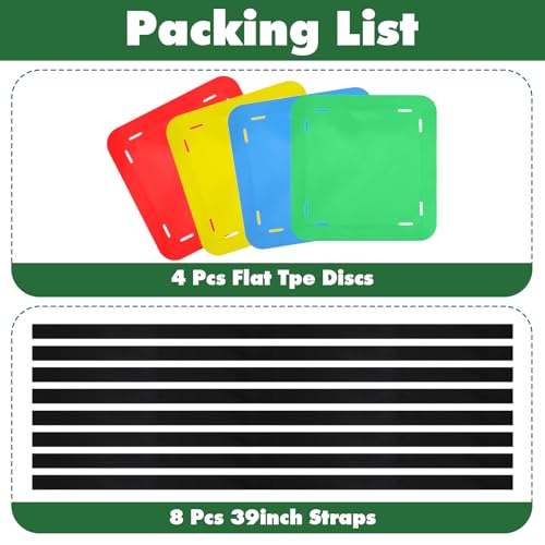 4 Pcs Soccer Goal Target, Soccer Targets for Goals Training with Adjustable Extra-Long Straps, Soccer Target for Shooting Accuracy Training, Enhance Agility Speed for Lacrosse, Hockey, Baseball
