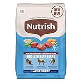 Nutrish Large Breed Real Beef, Pea, Carrot & Brown Rice Recipe Whole Health Blend Dry Dog Food, 40 lb. Bag (Rachael Ray)