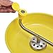 Global Industrial Wall Mounted Emergency Eyewash with Plastic Bowl, Push Handle, Yellow