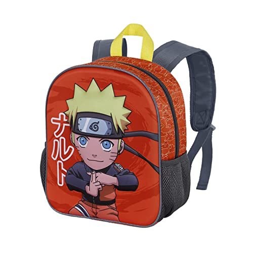 Karactermania Naruto Chikara-Mochila 3D Pequeña, Multicolor, Talla única