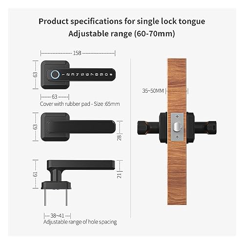 Serrure intelligente Tuya déverrouillage à distance avec empreinte digitale - 4