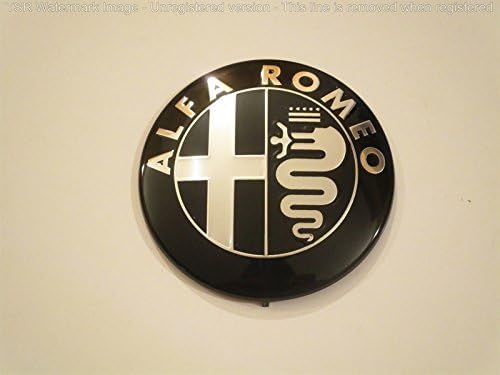 Front grill badge or tailgate boot badge logo for Giulietta Mito 159 147 GT Black Silver