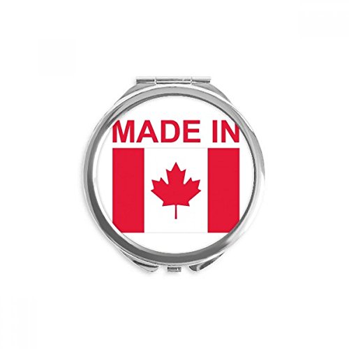 Miroir de poche rond Country Love fabriqué au Canada finition multicolore