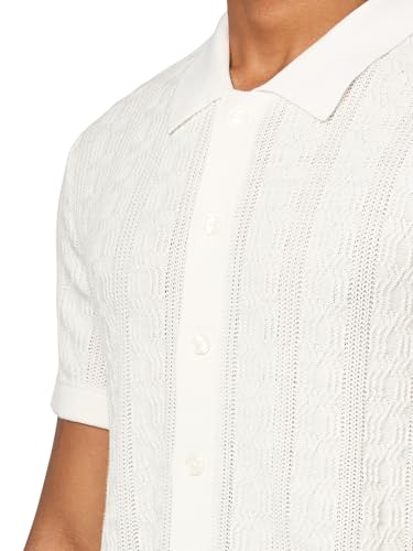 Lucky Brand Men's Short Sleeve Button Down Sweater3