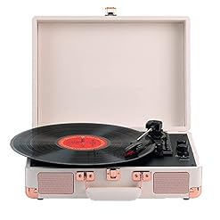 Tourne-Disque Vinyle, Tourne-Disque Bluetooth à 3 Vitesses avec 2 Haut-parleurs stéréo intégrés, Prend en Charge la Sortie Ligne RCA, l’entrée AUX, la Prise Cas - Les Beatles, Paul McCartney, John Lennon, RIngo Starr, George Harrison