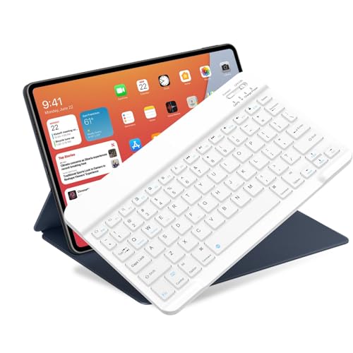 Bluetooth Keyboard for iPad 10th Generation, iPad Pro 13/12/11/10/9/8/7 inch, iPad Air 13/11th Gen, iPad mini, Samsung Xiaomi Tablets - Slim Wireless Portable Travel Office Computer Accessories