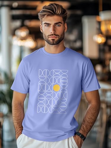 Image of Nobero Men's Regular Graphic Printed T-Shirt for Men | Soft Cotton | Classic Fit | Printed Casual Tshirt for Men