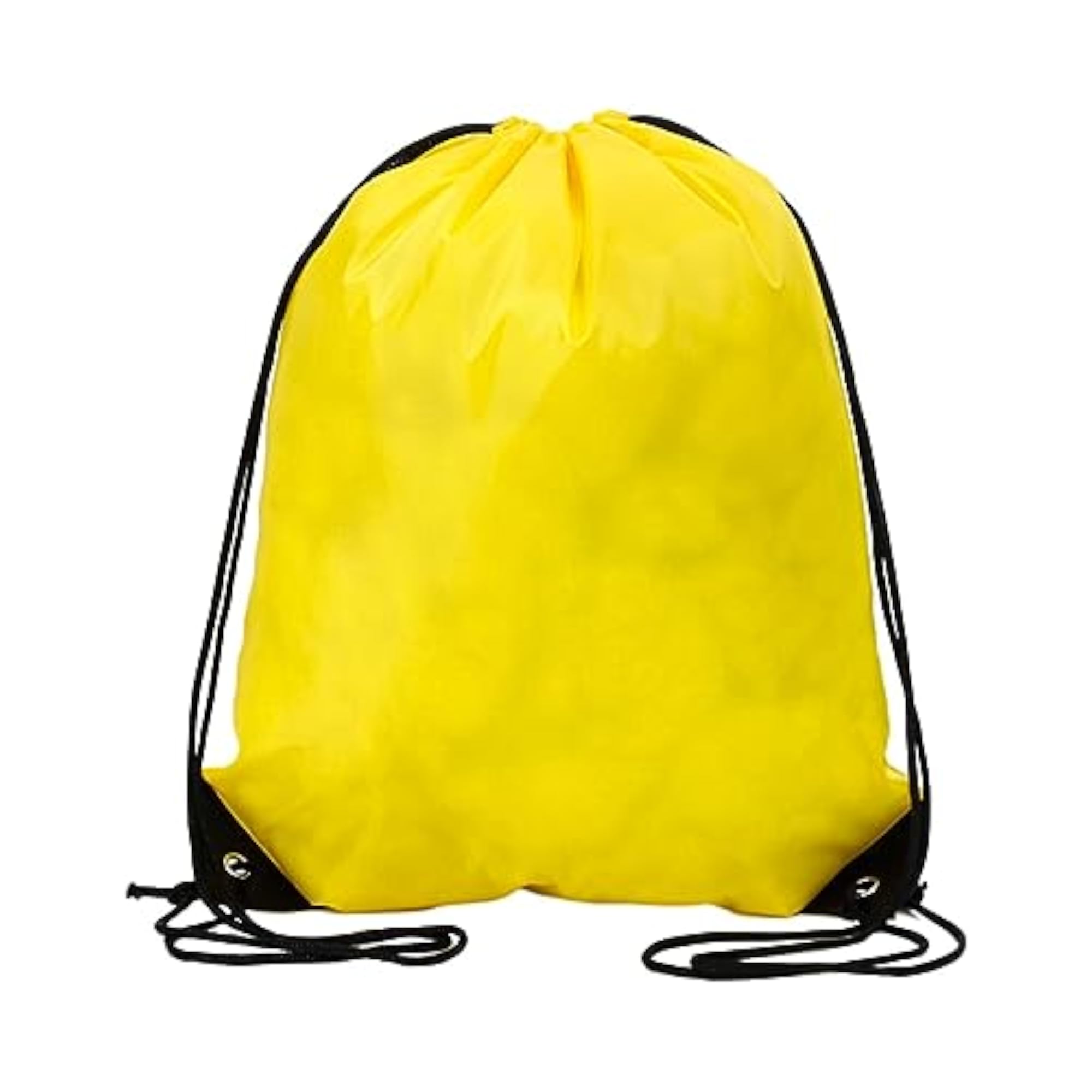 Casual Day Pack Drawstring Backpack for Yoga, Yellow