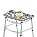 Walker Tray Table with 2 Cup Holders - Universal Trays for Standard Folding Walkers - Home Mobility Accessories by Bluestone (Gray)