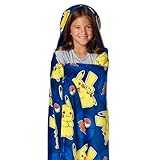 NORTHWEST Pokemon, Lighting League, Hooded 3D Sculpted Hood Silk Touch Throw Blanket, 40 x 50 Inches