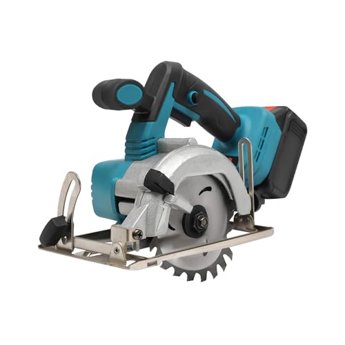 CHFUNE Handkreissäge Akku Kreissäge Mit Ladegerät 150mm 4.0Ah 4000RPM 0-45° Schrägschnitt 4.9', Reiner Kupferbürstenloser Motor für das Schneiden von Holz, Keramikfliesen