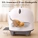 Devoko Katzenklo Selbstreinigend,Niedliche Katzenohren,Automatische Katzentoilette XXL,Fernsteuerung,groß Raum,Sicherheit, Anti-Geruch,90L cat Litter Box,Elektrisches katzenklo für Mehrere Katzen