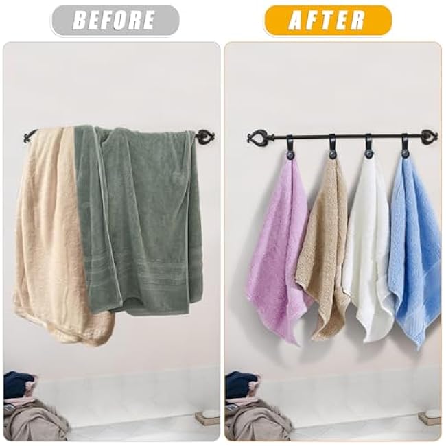 Leather Magnetic Kitchen and Bathroom Towel Clips for Oven Handle, Towel Rods or Racks (2, Black)