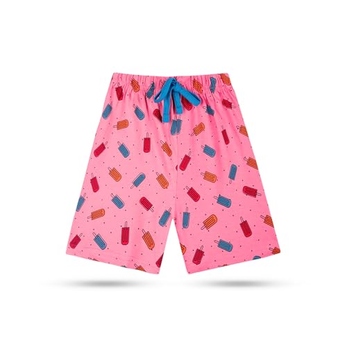 Image of T2F Girls Cotton Printed Shorts (Pack of 5)