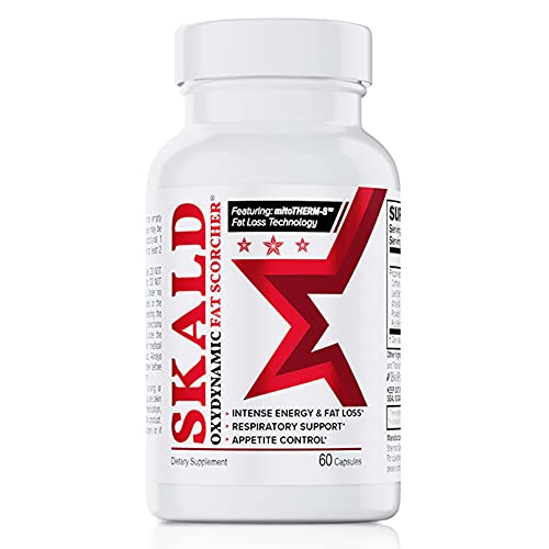 Skald Thermogenic Fat Burner for Men and Women - Oxydynamic Fat Scorcher for Weight Loss and All-Over Fat Burning Capsules - The Only Fat Burners with Respiratory Support