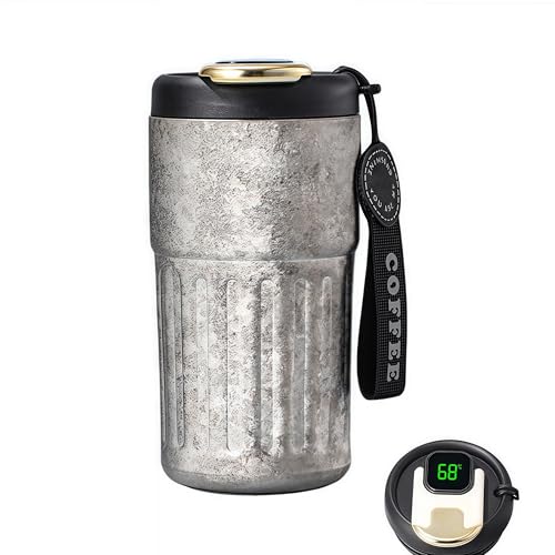 Pure Titanium Travel Coffee Mug 14.2oz Vacuum Insulated Tumbler