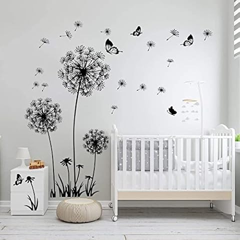Diko Wandtattoo Pusteblume, Schmetterling Wandsticker Cover