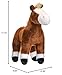 Wild Republic Horse Plush, Stuffed Animal, Plush Toy, Gifts for Kids, Cuddlekins, Brown 12 Inches