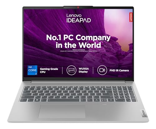 Image of Lenovo IdeaPad Slim 5 Intel Core i7 13700H 16 inch(40.6cm) WUXGA IPS Laptop (16GB /512GB SSD /Win 11 /Office 2021 /Backlit KB /FHD Camera /Alexa /3 month Game Pass /Cloud Grey /1.89Kg), 82XF003JIN