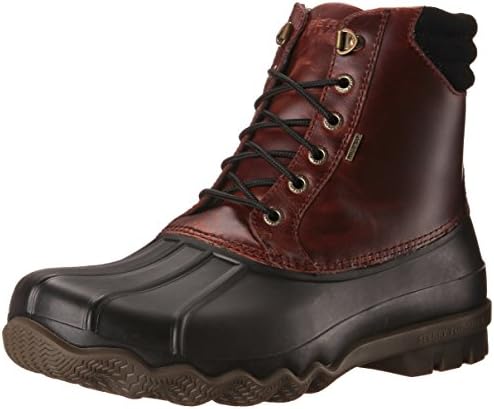 Sperry Top-Sider Men's Avenue Duck Boot, Black/Amaretto, 10