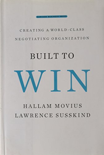 Built to Win: Creating a World-Class Negotiating Organization view 2