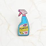 Género: femenino GDLGDL Serie De Alfileres para Mujer ~ Accesorios para Mujer Divertido, Lindo, Rosa, Azul, Repelente De Mosquitos, Spray, Esmalte, Pin, Insignia, Broche Repelente de Insectos fuckboi