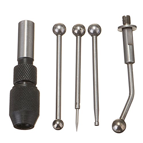 Esportsmjj 5Pcs Wiggler Edge Centre Finder Work Milling Drill Lathe Concentricity Alignment Set