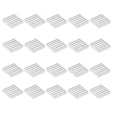 uxcell 平行線ノッチヒートシンク 13 x 13 x 3 mm MOS GPU ICチップ用 シルバー 20個