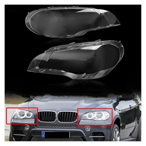 Abat-jour phare pour BMW X5 E70解决黄化模糊的透明面罩车灯壳2008-2013 - 2