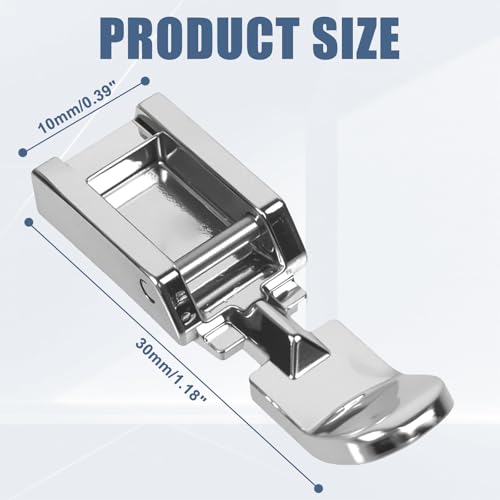 Pie para coser cremallera compatible con varias máquinas miniatura 2