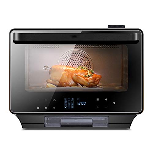 40 Liter, Minibackofen Mit Explosionsgeschützte Glastür Mini Pizza-Ofen, Einstellbare Temperatur,Timer,Herausnehmbares Krümelblech Elektrischer