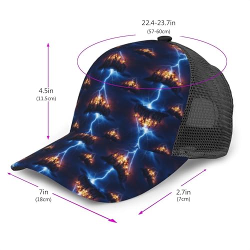 Men & Women Camo Trucker Cap Snapback, Fashion Baseball Hat for Outdoor Sports2