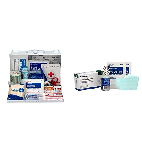 First Aid Only Bundle 178 Piece Contractor's Kit with 3 Eye Wash Kits