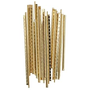 Generic 19 szt. Mosiężne Progi Gitarowe DM57