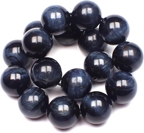 高級天然石アクセサリー ホークスアイ(ブルータイガーアイ) のパワーストーンブレスレット(12mmUP珠)