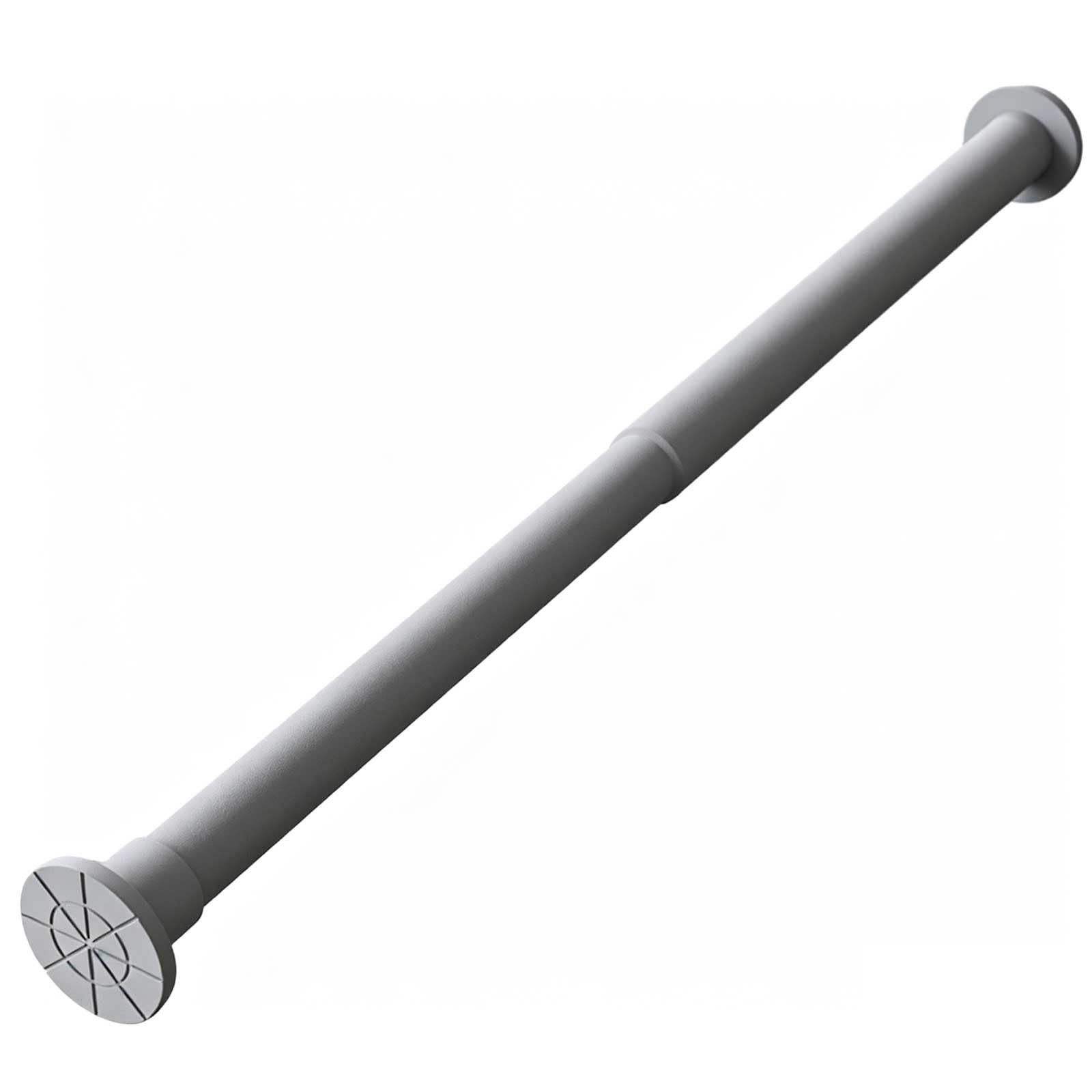 Shower Curtain Rod, 20-102 In Adjustable Tension Curtain Rod No Drilling, 1 in Dia for Home, Bathroom, Closet, Anti Silp and Antirust(Grey,140-260cm/55-102in)