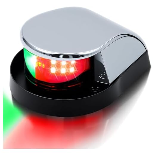 Obcursco Boat Navigation Lights, Marine LED Navigation Light, Boat LED Bow Light. Ideal for Pontoon, Skiff, and Small Boat
