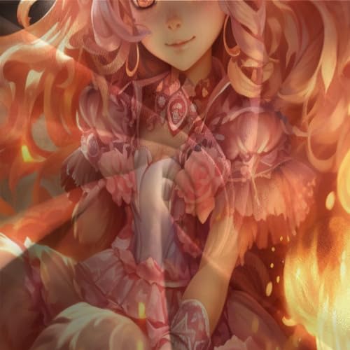 Parure de lit single sans repassage housse de couette rose - 7