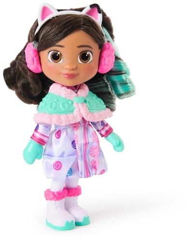 LA CASA DE MUÑECAS DE Gabby - Muñeca Gabby Dulce Capricho de la Película de 15 cm con Accesorios de Nieve y Melena Peinable - Juguetes Niña 3 años + - Regalo Niña 3 años +