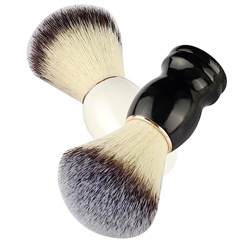 SOESFOUFU 2sets Barber Grade Shaving Brush Set Shave Soap for Men Shaving Brush Gentle on Skin 2pcs*2