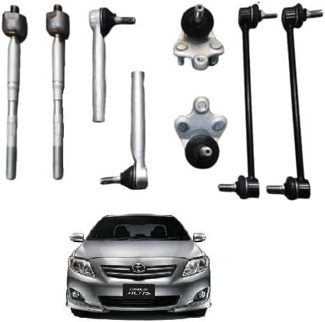 Autoclean Rack End + Tie Rod End + Suspension Ball Joint + Stabilizer Linkage For Altis (Pack of 8 pec)