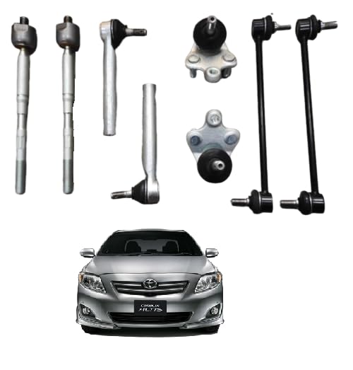 Autoclean Rack End + Tie Rod End + Suspension Ball Joint + Stabilizer Linkage For Altis (Pack of 8 pec)