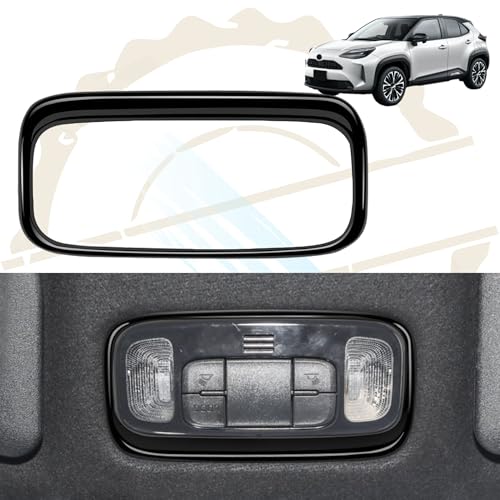 DodoxDIY 適用 新型ヤリスヤリスクロス専用アクセサリー ルームランプパネルカバーガーニッシュヤリス10系 内装パーツ ピアノブラック