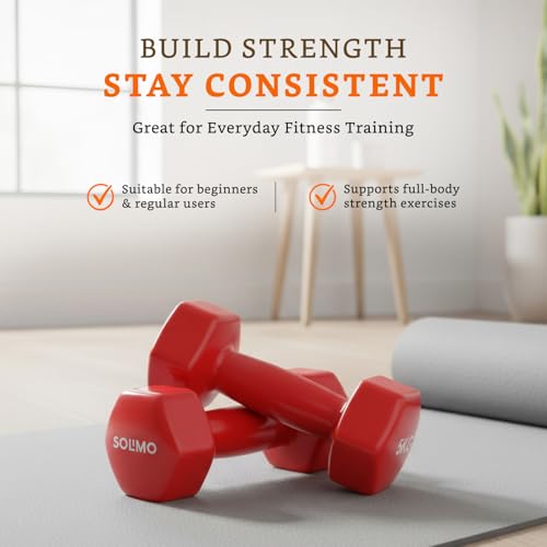 Image of Amazon Brand - Solimo Vinyl Dumbbell