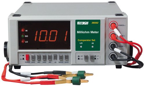 Extech 380562 High Resolution 220VAC Precision Milliohm Meter